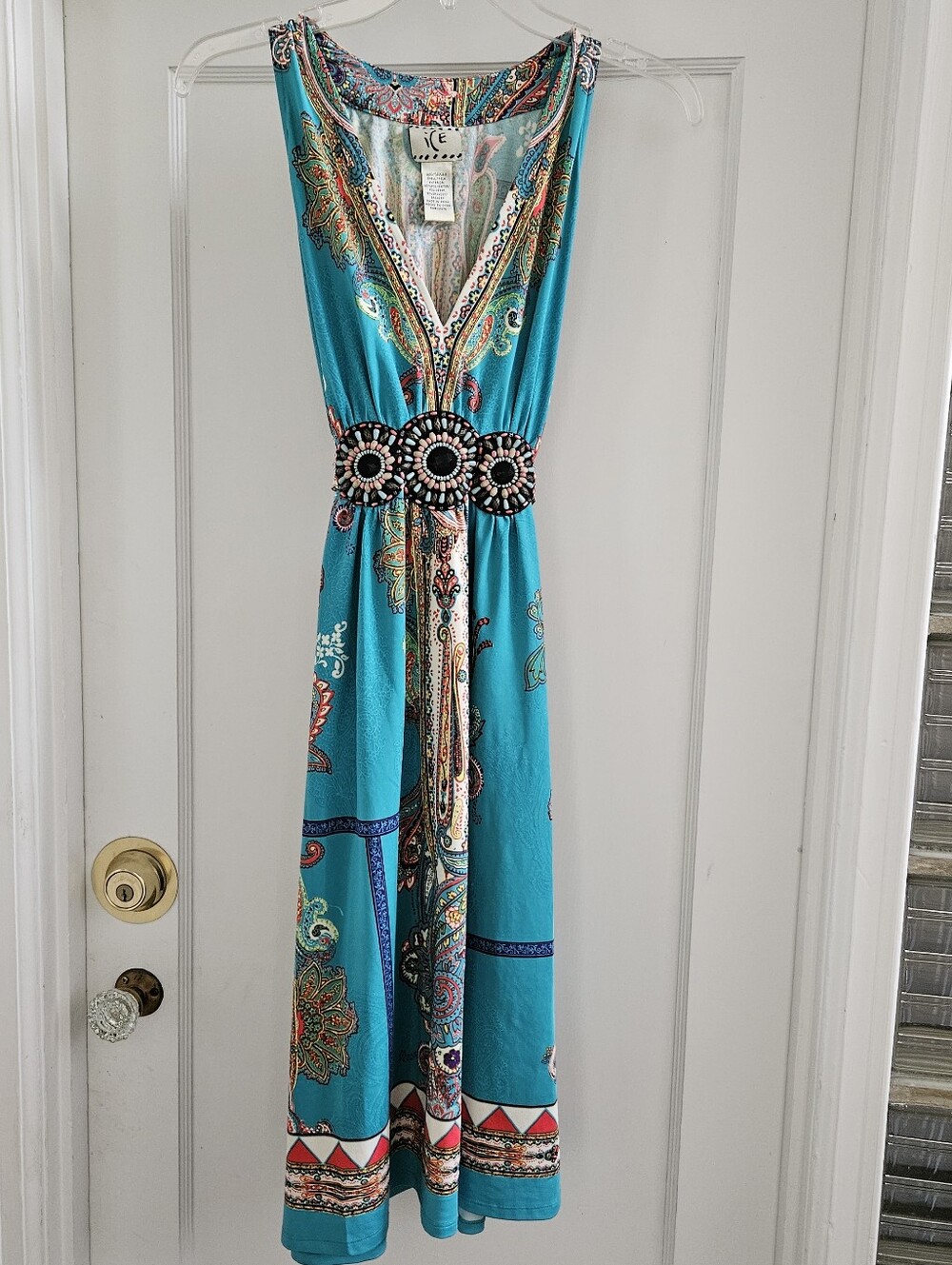 ECI ICE Paisley Y2K Boho Dress M